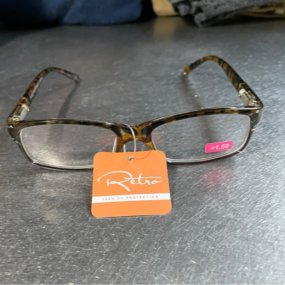 +1.50 Tortoise Readers Embellished with Bling!High Quality Glasses, NWT - Picture 9 of 15
